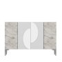 HANAH HOME Komoda Afra KM120 White Silver - slika 3