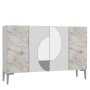 HANAH HOME Komoda Afra KM120 White Silver - slika 4