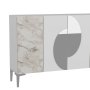 HANAH HOME Komoda Afra KM120 White Silver - slika 5