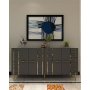 HANAH HOME Komoda Imre Anthracite Gold - slika 1