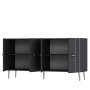HANAH HOME Komoda Imre Anthracite Silver - slika 5