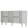 HANAH HOME Komoda Imre White Gold - slika 4