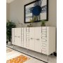 HANAH HOME Komoda Imre White Silver - slika 2