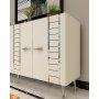 HANAH HOME Komoda Imre White Silver - slika 3