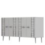 HANAH HOME Komoda Imre White Silver - slika 4
