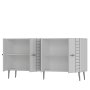 HANAH HOME Komoda Imre White Silver - slika 5