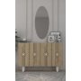HANAH HOME Komoda Fraud Bohem KM120 White Sapphire Oak - slika 1