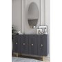 HANAH HOME Komoda Fraud Bohem KM120 Anthracite - slika 2