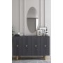 HANAH HOME Komoda Fraud Bohem KM120 Anthracite - slika 1