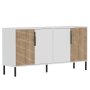 HANAH HOME Komoda Zerra White Sapphire Oak - slika 5