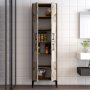 HANAH HOME Višenamenska polica Berlin A Walnut White Marble - slika 3