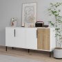 HANAH HOME Komoda Callia White Sapphire Oak - slika 3