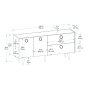 HANAH HOME Komoda Line - slika 5