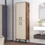 HANAH HOME Višenamenska polica Berlin A Walnut Cream - slika 1