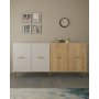 HANAH HOME Komoda Loop KB150 White Sapphire Oak - slika 3