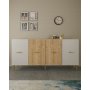 HANAH HOME Komoda Loop KB150 White Sapphire Oak - slika 5