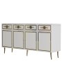 HANAH HOME Komoda Belly KB150 White Gold - slika 4
