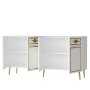 HANAH HOME Komoda Belly KB150 White Gold - slika 5