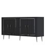 HANAH HOME Komoda Piero KB150 Anthracite Silver - slika 4