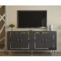 HANAH HOME Komoda Piero KB150 Anthracite Silver - slika 1