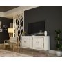 HANAH HOME Komoda Piero KB150 White Silver - slika 2