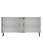 HANAH HOME Komoda Piero KB150 White Silver - slika 5