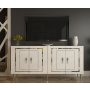 HANAH HOME Komoda Piero KB150 White Silver - slika 1