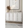 HANAH HOME Komoda Wolly KM120 White Silver - slika 2