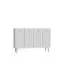 HANAH HOME Komoda Wolly KM120 White Silver - slika 4