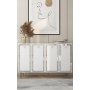 HANAH HOME Komoda Wolly KM120 White Silver - slika 1