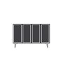 HANAH HOME Komoda Wolly KM120 Anthracite Silver - slika 3