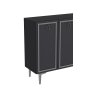 HANAH HOME Komoda Wolly KM120 Anthracite Silver - slika 5