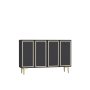 HANAH HOME Komoda Wolly KM120 Anthracite Gold - slika 4