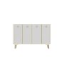 HANAH HOME Komoda Wolly KM120 White Gold - slika 3