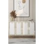 HANAH HOME Komoda Wolly KM120 White Gold - slika 1