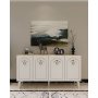 HANAH HOME Komoda Violet Sapphire Oak White - slika 1