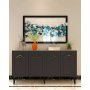 HANAH HOME Komoda Violet Sapphire Oak Anthracite - slika 1