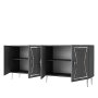 HANAH HOME Komoda Tean Anthracite Silver - slika 5