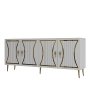 HANAH HOME Komoda Tean White Gold - slika 4