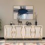 HANAH HOME Komoda Tean White Gold - slika 1