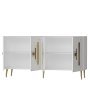 HANAH HOME Komoda Seduna White Gold - slika 5