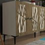 HANAH HOME Komoda Resta White Walnut - slika 3