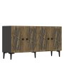 HANAH HOME Komoda Resta Anthracite Walnut - slika 4