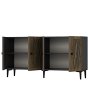HANAH HOME Komoda Resta Anthracite Walnut - slika 5