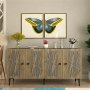 HANAH HOME Komoda Resta Anthracite Walnut - slika 1