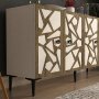 HANAH HOME Komoda Master White Walnut - slika 3