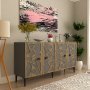 HANAH HOME Komoda Master Anthracite Walnut - slika 2