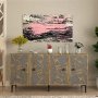 HANAH HOME Komoda Master Anthracite Walnut - slika 1