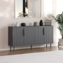 HANAH HOME Komoda Clara - Anthracite - slika 2