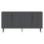 HANAH HOME Komoda Clara - Anthracite - slika 3